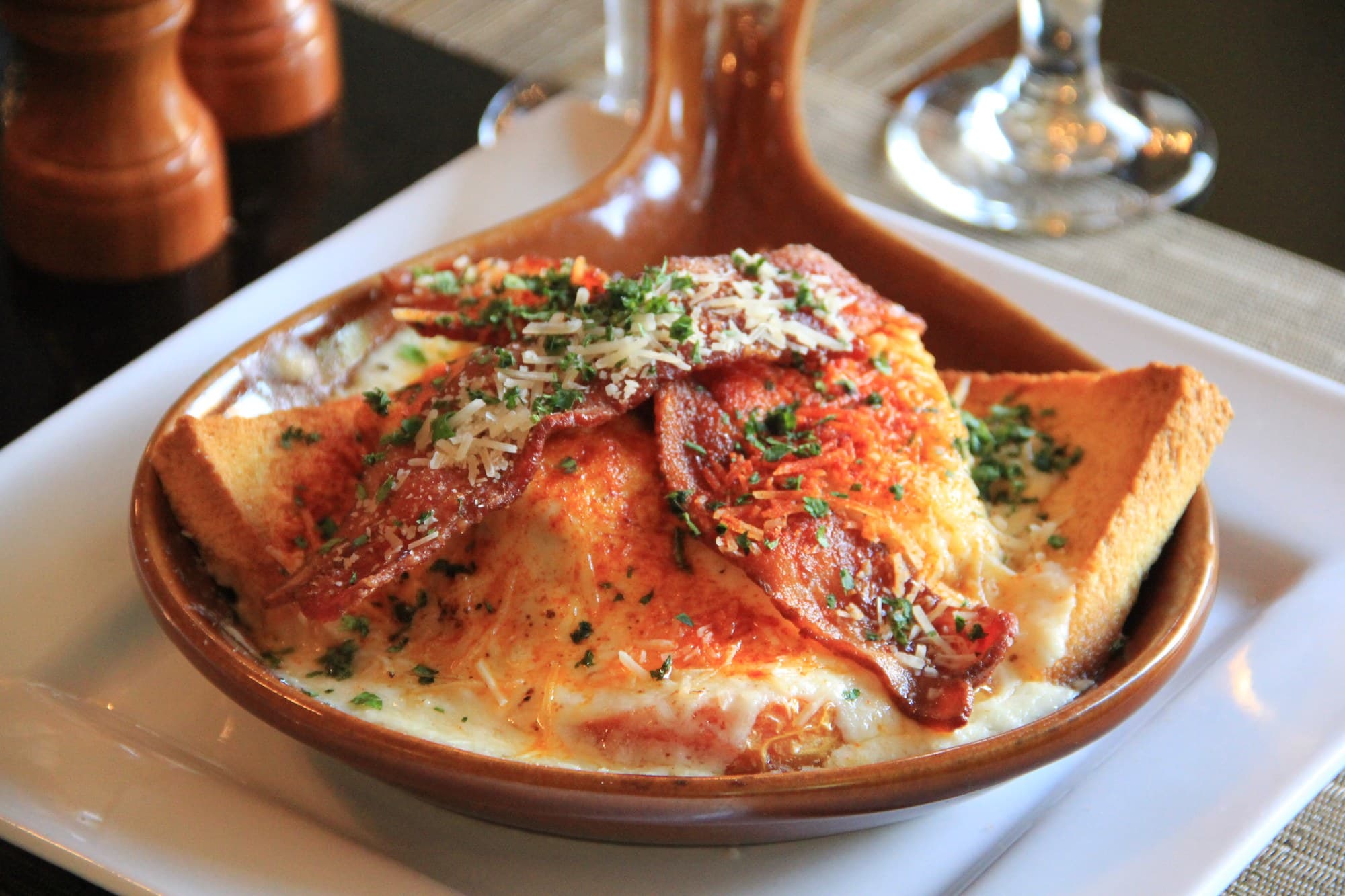 Louisville's signature Hot Brown sandwich at the Brown Hotel